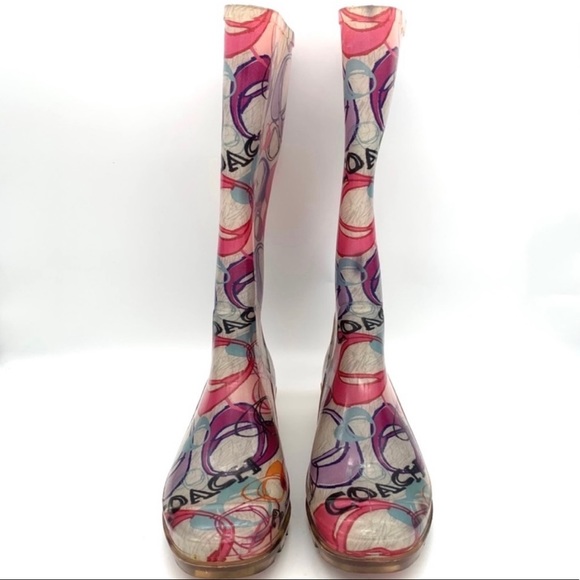 Coach Multicolor Colored Rain Boots